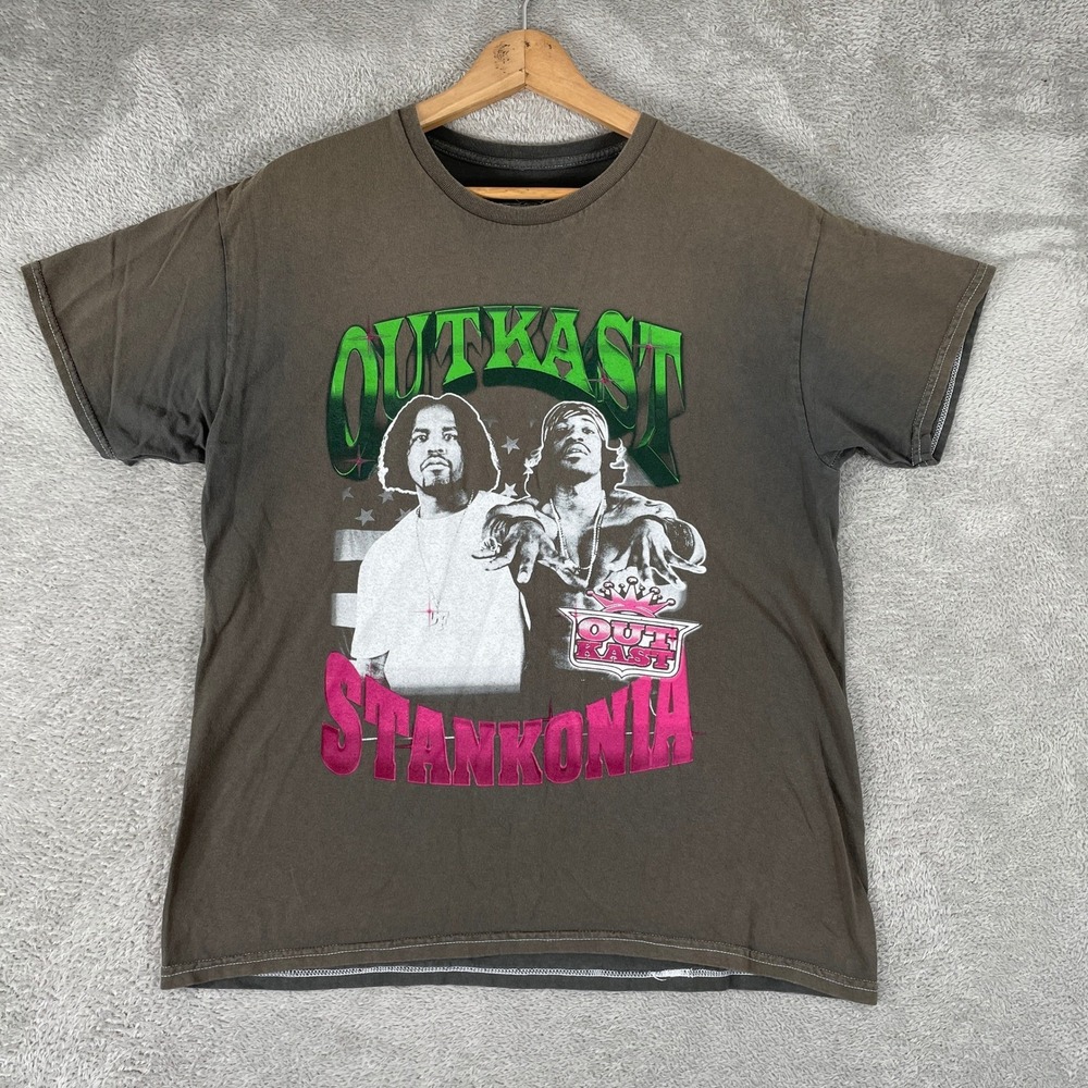 Outkast Shirt Mens Small Brown Stankonia Hip Hop Rap Andre 3000 Streetwear